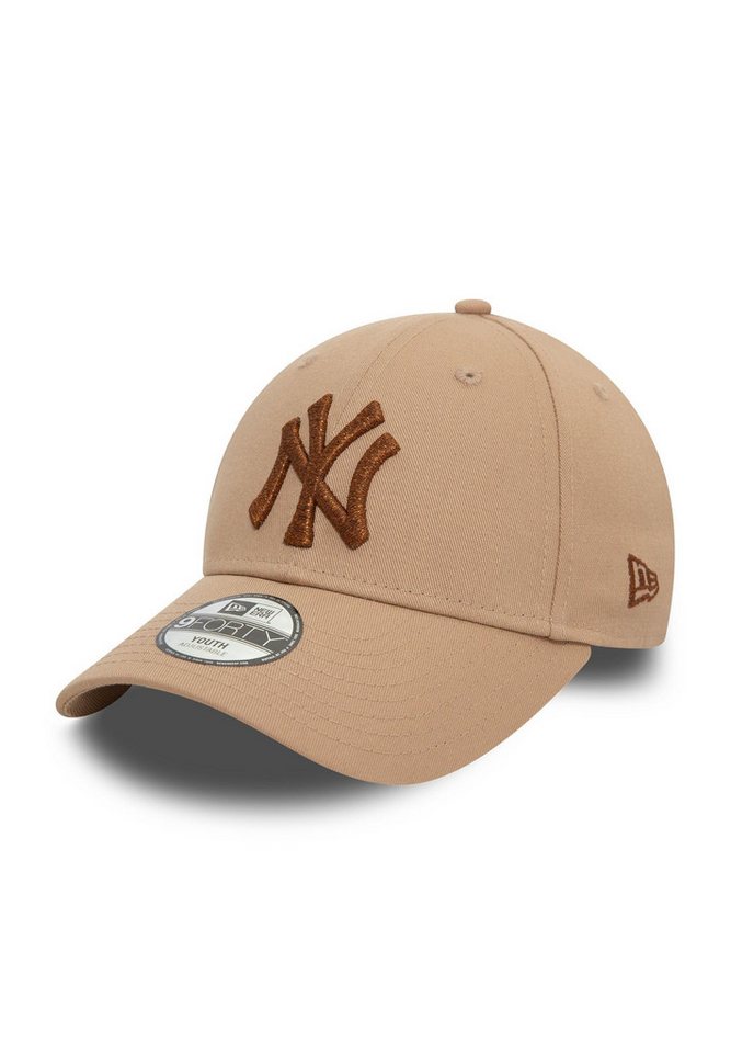 New Era Baseball Cap New York Yankees MLB Metallic Beige Verstellbare 9Forty Cap für Kinder (1-St) von New Era