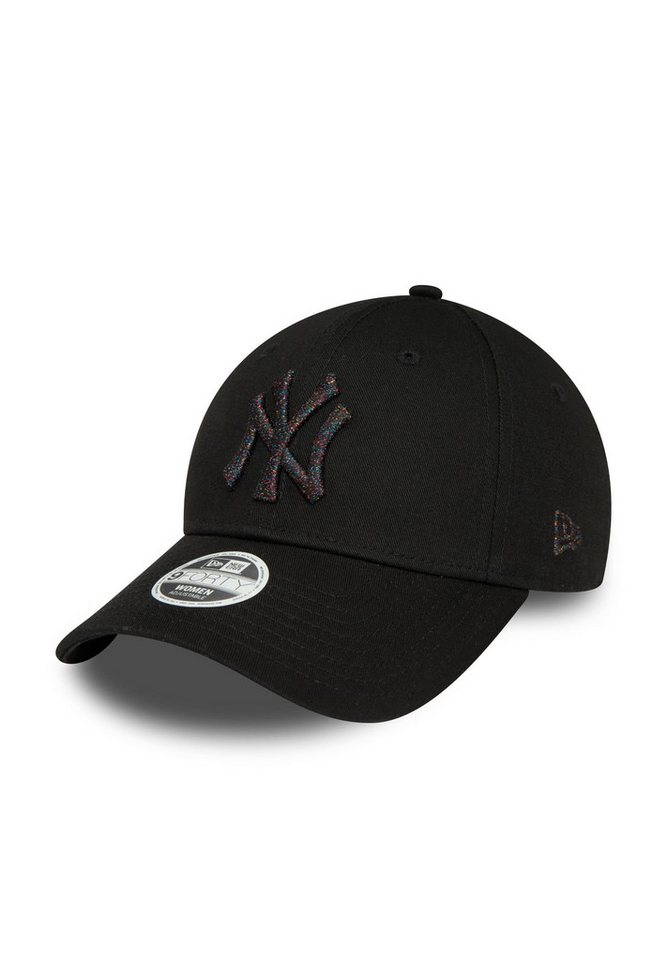 New Era Baseball Cap New York Yankees MLB Metallic Logo Schwarz 9Forty Verstellbare Damen C (1-St) von New Era