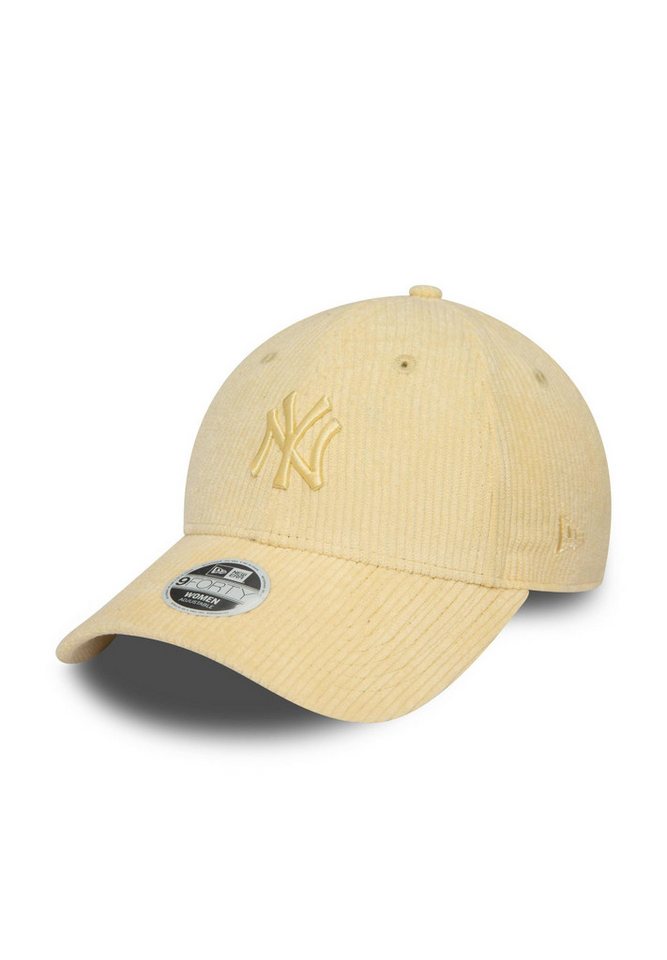 New Era Baseball Cap New York Yankees MLB Summer Cord Hellgelb 9Forty Verstellbare Damen Ca (1-St) von New Era