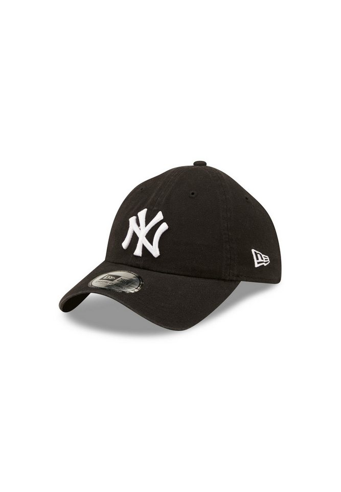 New Era Baseball Cap New York Yankees MLB Washed Schwarz Verstellbare 9Twenty Casual Classi (1-St) von New Era