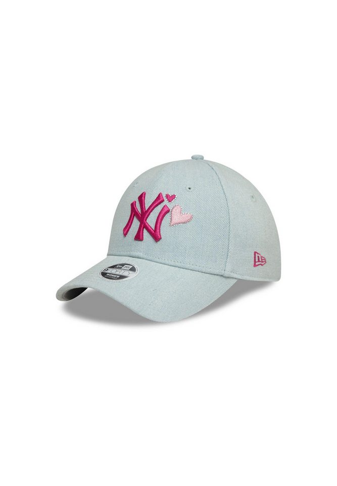 New Era Baseball Cap New York Yankees MLB Womens Denim Icon Blau 9Forty Verstellbare Damen (1-St) von New Era