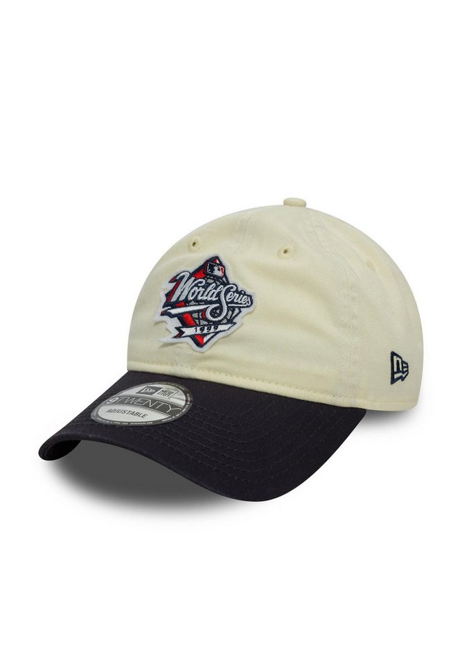 New Era Baseball Cap New York Yankees MLB World Series Patch Beige Marineblau Verstellbare (1-St) von New Era