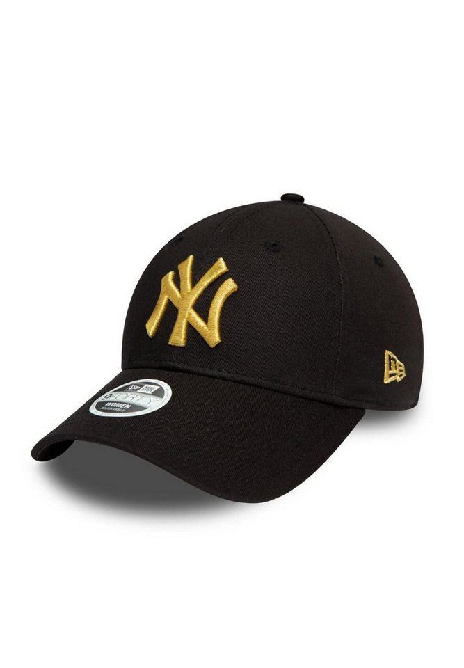 New Era Baseball Cap New York Yankees Metallic Logo Black 9Forty Adjustable Women Cap New E (1-St) von New Era