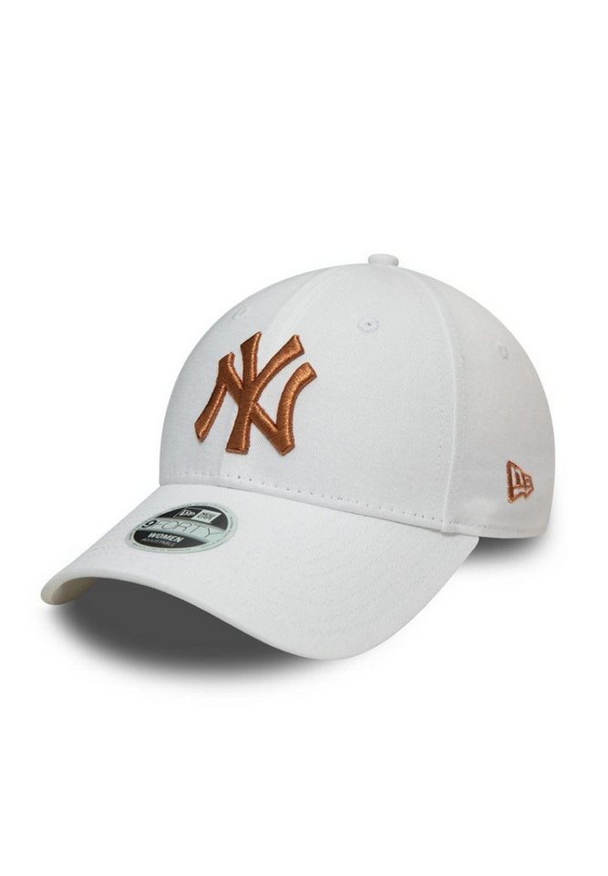 New Era Baseball Cap New York Yankees Metallic Logo White 9Forty Adjustable Women Cap New E (1-St) von New Era