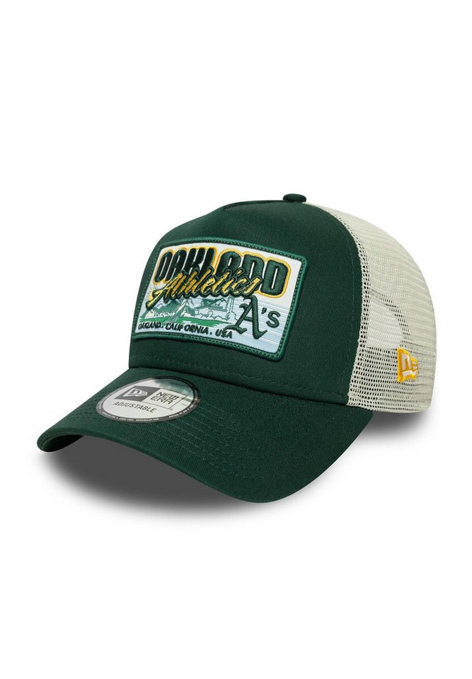 New Era Baseball Cap Oakland Athletics MLB Patch A-Frame Trucker Cap New Era Grün (1-St) von New Era