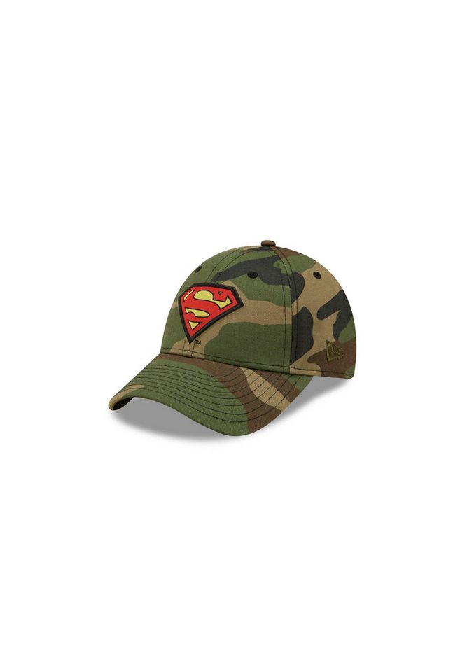 New Era Baseball Cap Superman DC Character Logo Woodland Camouflage 9Forty Adjustable Kids (1-St) von New Era