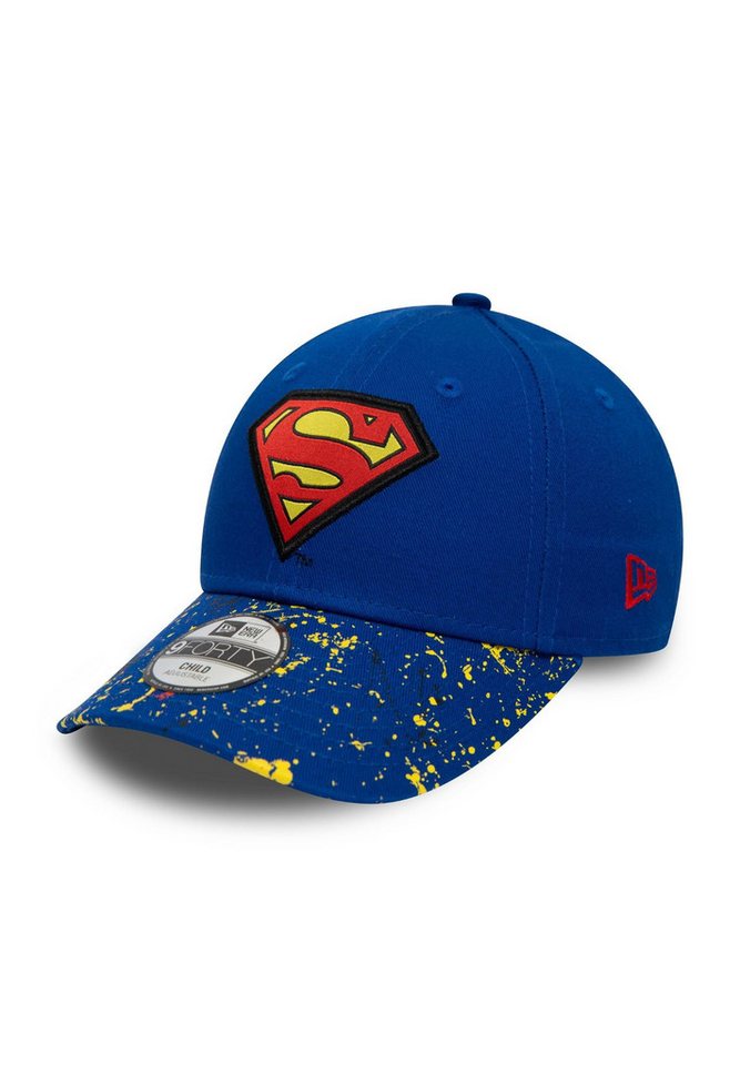 New Era Baseball Cap Superman DC Paint Splat Blue Yellow 9Forty Adjustable Kids Cap New Era (1-St) von New Era