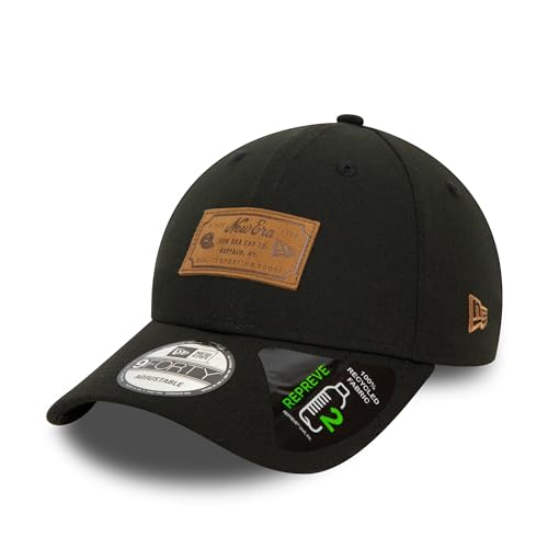 New Era Baseball Cap schwarz 9Forty verstellbar gebogener Schirm Kappe - One-Size von New Era