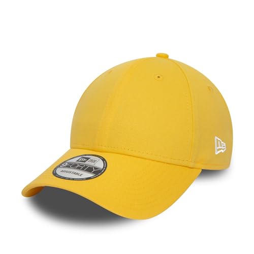 New Era Baseballkappe gebogener Schirm Strapback verstellbar Cap Schnalle gelb - One-Size von New Era