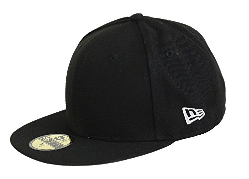 New Era Black Blank 59Fifty Basecap - 8-64cm (XXL) von New Era