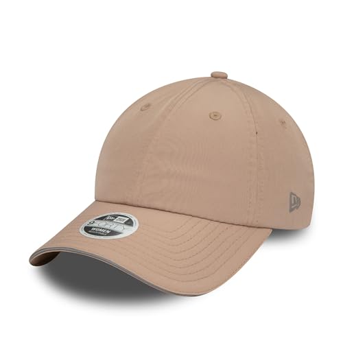New Era Basecap Frau Damen Mädchen Hellbraun gebogener Schirm Kappe verstellbar unstrukturiert Zopf - One-Size von New Era