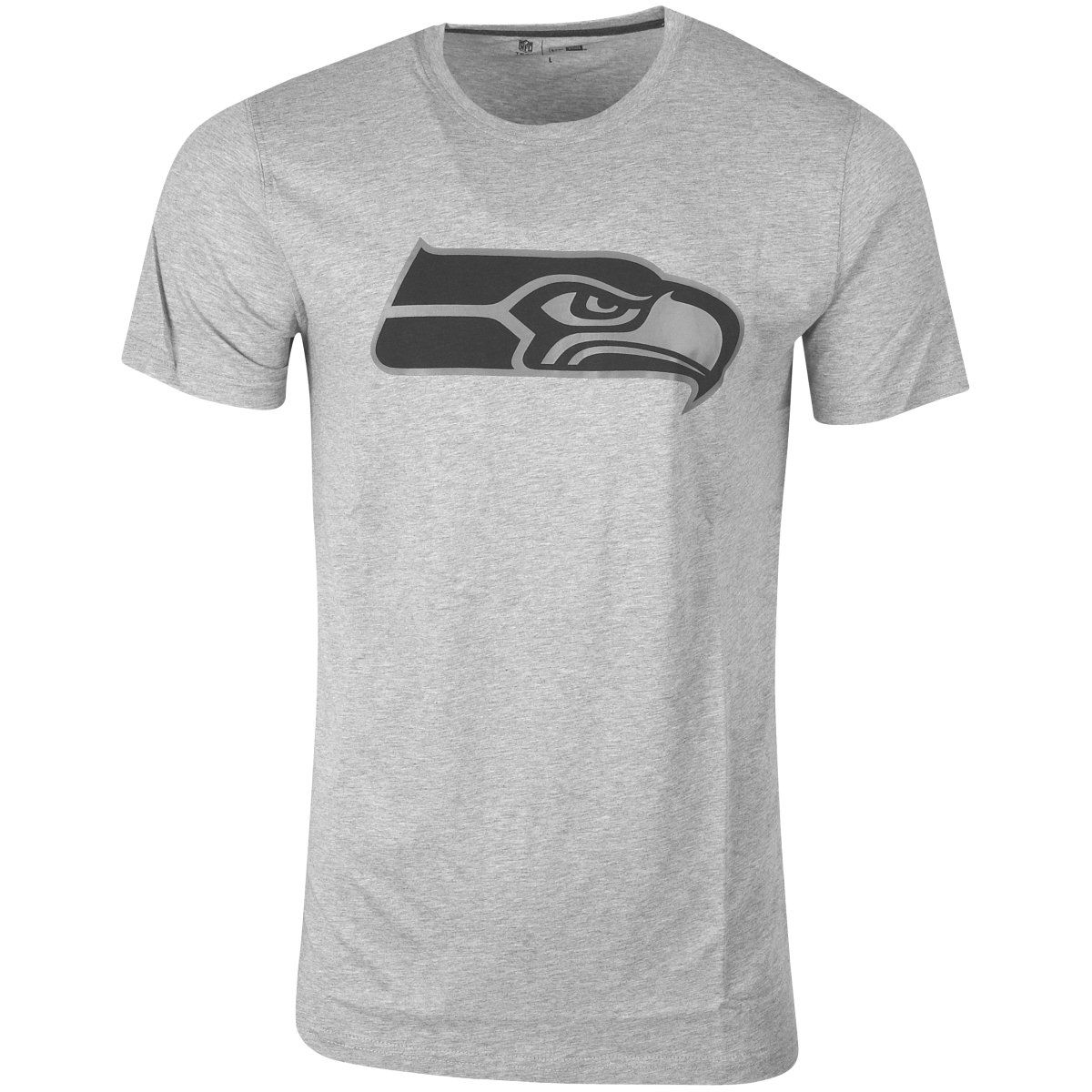 New Era Basic Shirt - NFL Seattle Seahawks heather grau von New Era