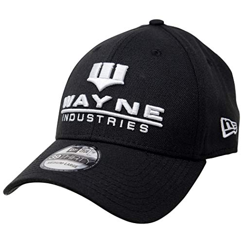 New Era Batman Wayne Industries 39Thirty Mütze, Größe M/L, Schwarz von New Era