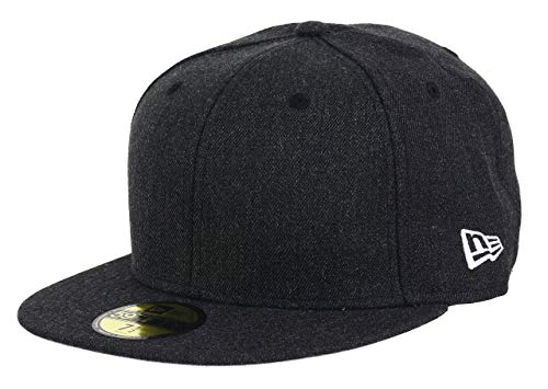 New Era Blank Heather Black 59Fifty Basecap - 7 3/8-59cm (L) von New Era