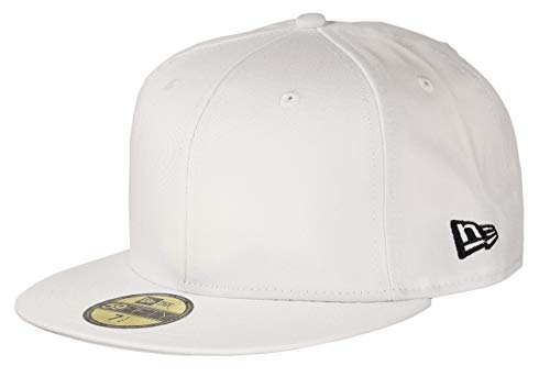 New Era Blank White 59Fifty Basecap - 7-56cm (M) von New Era