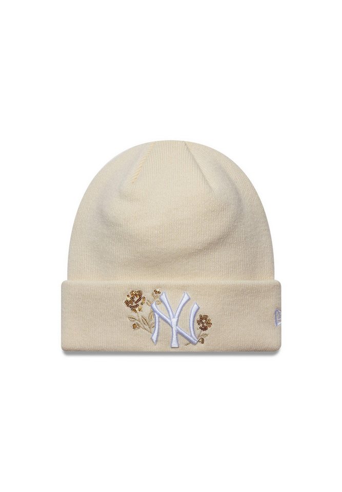 New Era Bommelmütze New Era Women Sequin Rose Beanie creme (1-St) von New Era