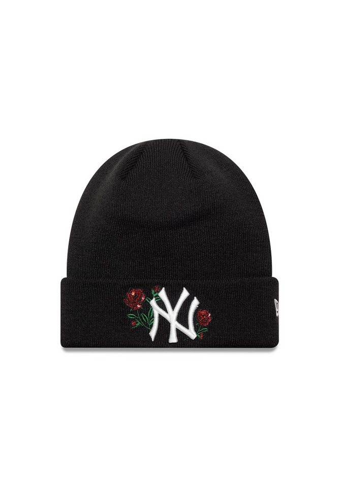 New Era Bommelmütze New Era Women Sequin Rose Beanie schwarz (1-St) von New Era