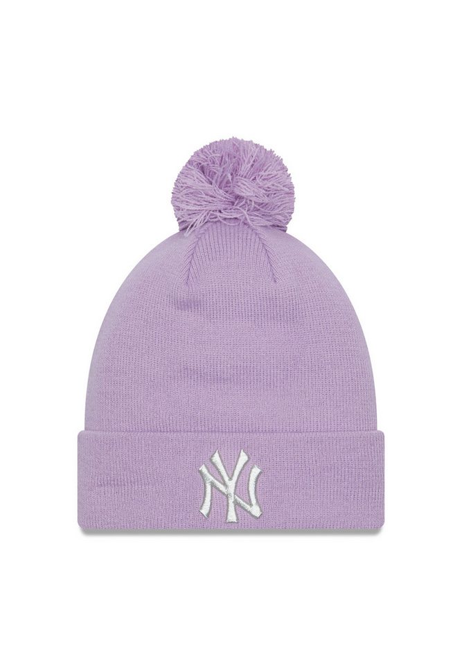 New Era Bommelmütze New York Yankees Purple MLB Metallic Pom Women Beanie New Era (1-St) von New Era