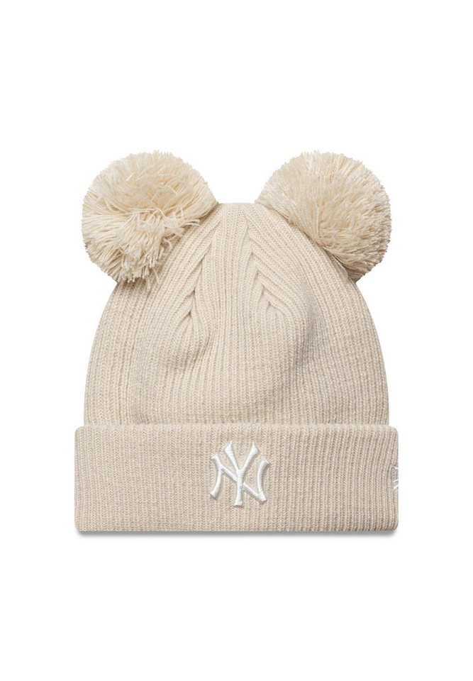 New Era Bommelmütze New York Yankees Women Double Pom Beanie New Era MLB Beige (1-St) von New Era