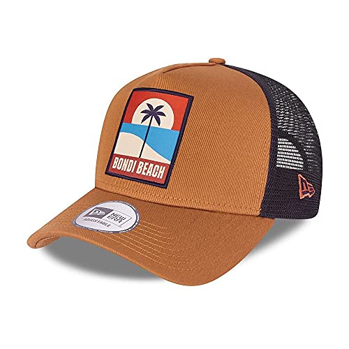 New Era Bondi Beach Summer Patch Brown A-Frame Adjustable Trucker Cap - One-Size von New Era