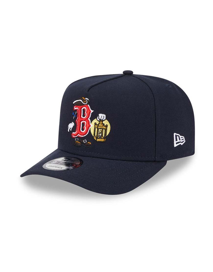 New Era - Boston Red Sox - 9Fifty - Kappe in Blau mit Cartoon-Logo von New Era