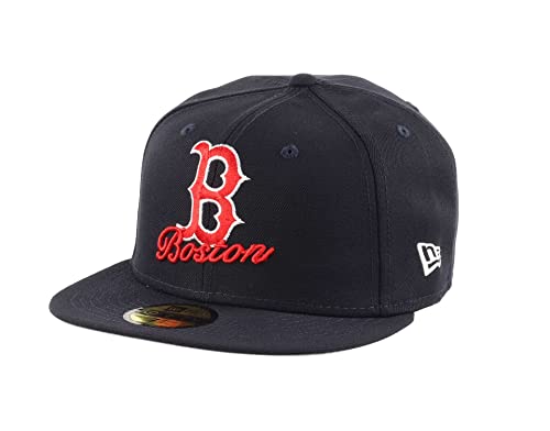 New Era Boston Red Sox Dual Logo Navy 59Fifty Basecap - 7 3/8-59cm (L) von New Era