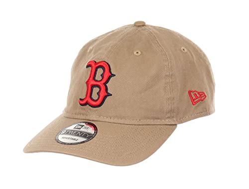 New Era Boston Red Sox MLB Team Khaki 9Twenty Unstructured Strapback Cap - One-Size von New Era