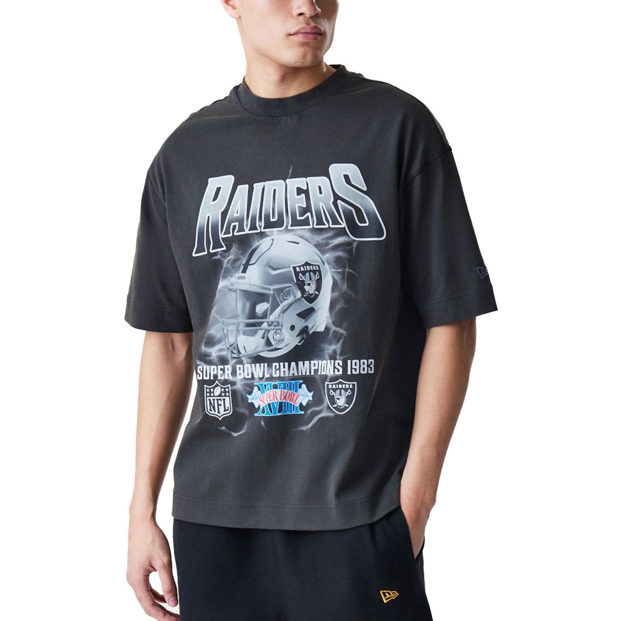 New Era Boxy Shirt - WASHED Las Vegas Raiders von New Era