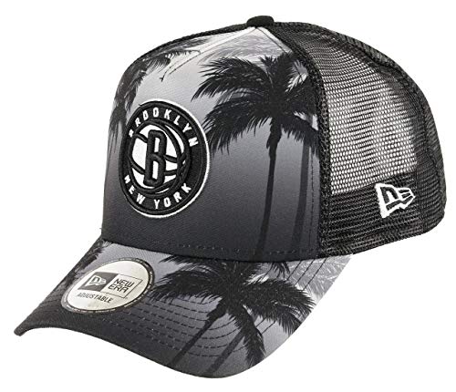 New Era Brooklyn Nets NBA Palm Tree A-Frame Adjustable Trucker Cap - One-Size von New Era