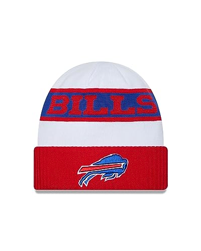New Era Buffalo Bills NFL 2023 Sideline Tech Knit OTC White Beanie - One-Size von New Era