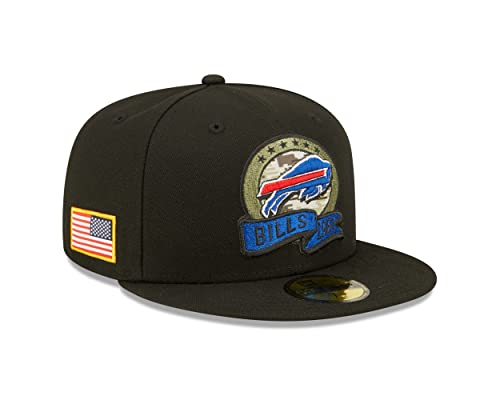 New Era Buffalo Bills NFL Salute to Service 2022 Black 59Fifty Basecap - 7 7/8-63cm (XXL) von New Era