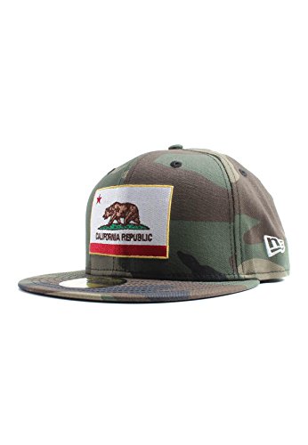 New Era California Republic 59Fifty Cap Flag Camouflage, Size:7 1/4 von New Era