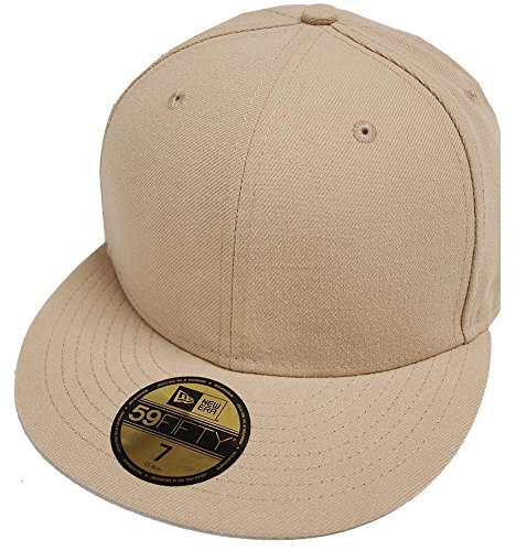 New Era Camel Khaki Blanc Blank 59fifty 5950 Fitted Cap Kappe Men von New Era