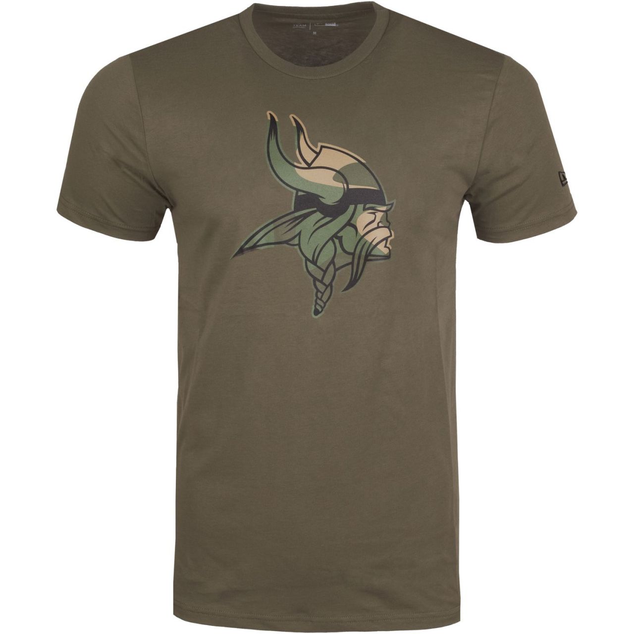 New Era Camo Logo Shirt - NFL Minnesota Vikings oliv von New Era