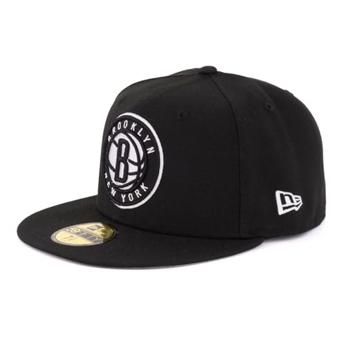 New Era Cap 59FIFTY Herren Basecap NBA Limited Edition (Brooklyn Nets, schwarz, 7 3/4) von New Era
