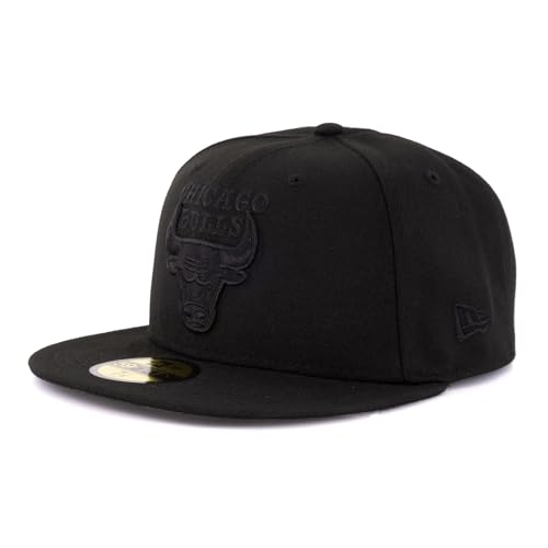 New Era Cap 59FIFTY Herren Basecap NBA Limited Edition (Chicago Bulls, schwarz, 7 3/8) von New Era