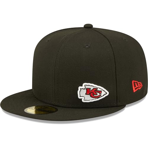 New Era Cap 59FIFTY Herren Basecap NFL Limited Edition (Kansas City Chiefs, schwarz, 7 7/8) von New Era