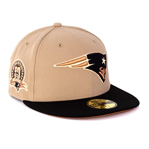 New Era Cap 59FIFTY Herren Basecap NFL NBA MLB Limited Edition (New England Patriots beige, 7 5/8) von New Era