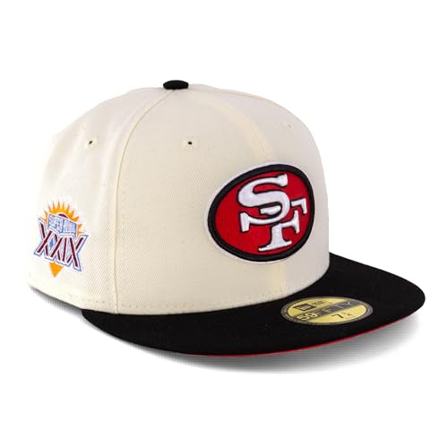 New Era Cap 59FIFTY Herren Basecap NFL NBA MLB Limited Edition (San Francisco 49ers beige, 7 3/4 von New Era