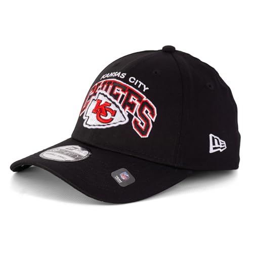 New Era Cap Herren Basecap Limited Edition NFL NBA MLB Mütze 39THIRTY (Kansas City Chiefs Black V1, S-M) von New Era