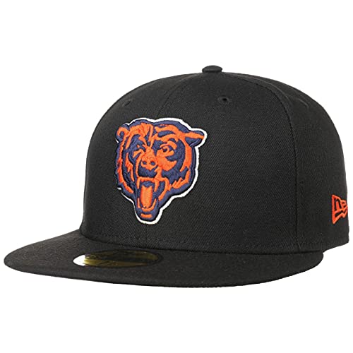 New Era Chicago Bears Head Logo Black NFL Cap 59fifty 5950 Fitted Basecap Kappe Men Special Limited Edition von New Era