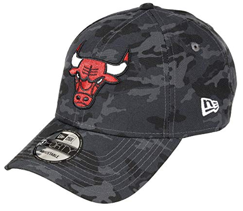 New Era Chicago Bulls Dark Camo Cap NBA Verstellbar 9forty Für Herren Damen - One-Size von New Era