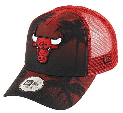 New Era Chicago Bulls NBA Palm Tree A-Frame Adjustable Trucker Cap - One-Size von New Era