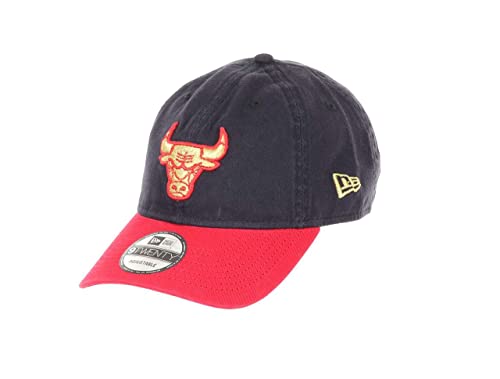 New Era Chicago Bulls NBA Team Navy Red 9Twenty Unstructured Strapback Cap - One-Size von New Era
