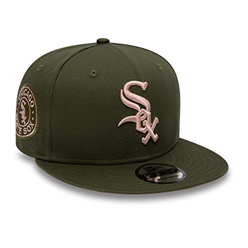 New Era Chicago White Sox MLB Side Patch Olive 9Fifty Snaback Cap - S-M (6 3/8-7 1/4) von New Era