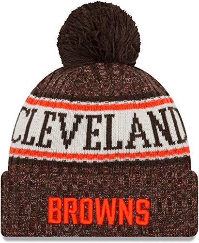 New Era - Cleveland Browns Beanie - on Field 2018 Sport OTC Knit - Brown/Orange Cleveland Browns Beanie on Field 2018 Sport OTC Knit - Einheitsgröße von New Era