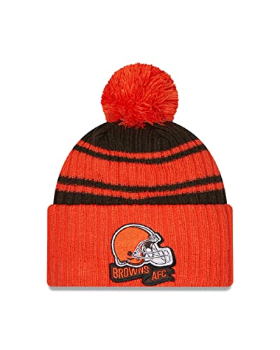 New Era Cleveland Browns NFL 2022 Sideline Sport Knit Orange Brown Beanie - One-Size von New Era