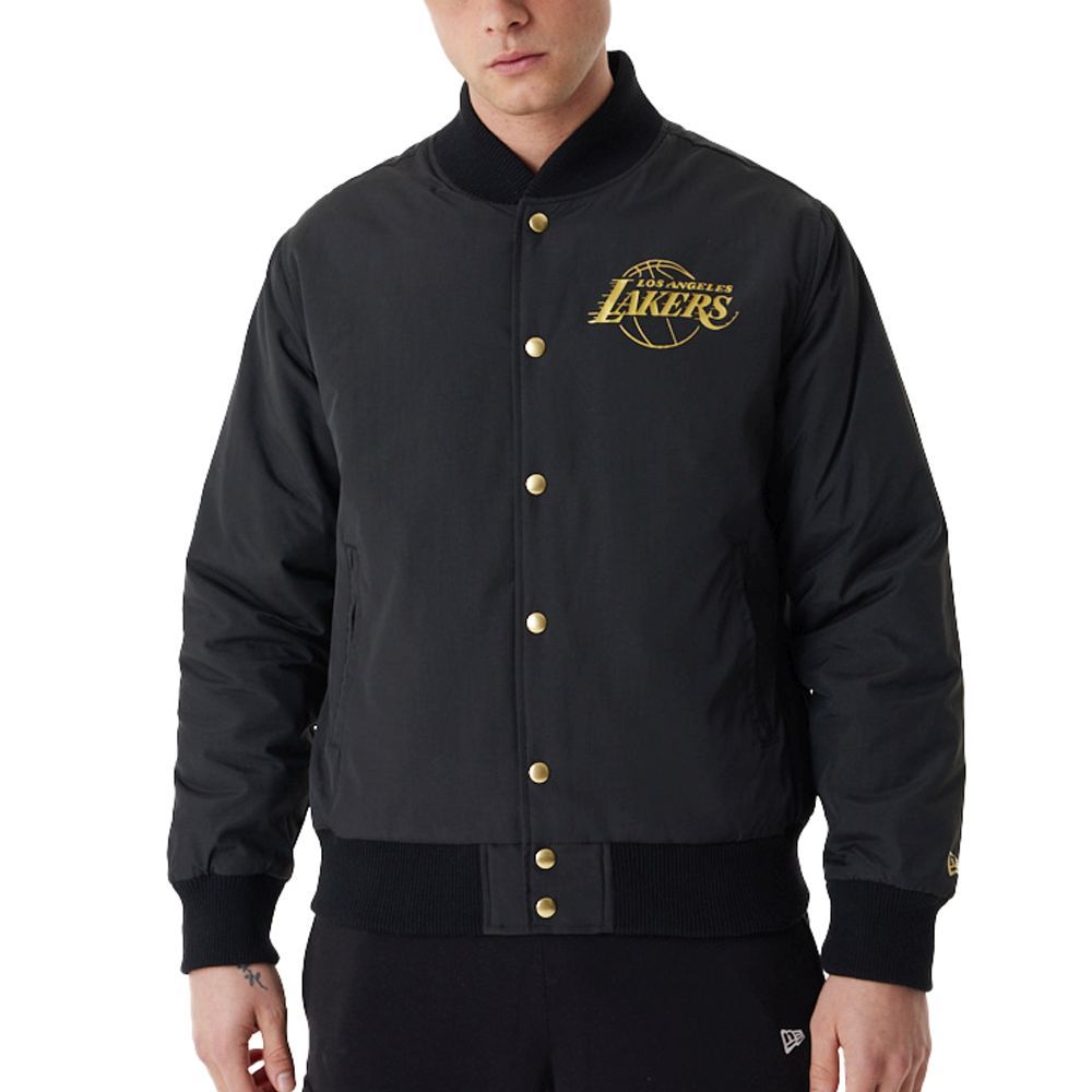 New Era College Bomber Jacke METALLIC Los Angeles Lakers von New Era