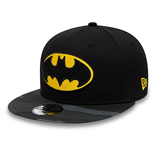 New Era Comic Superheld Kinderkappe Batman Schwarz 9Fifty gerade Schirm verstellbar - Youth von New Era