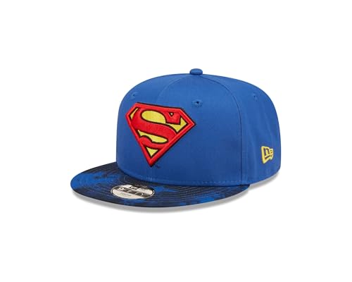 New Era - DC Comics Superman Kids Trucker Snapback Cap Farbe Blau, Größe Youth (8-14 Jahre) von New Era